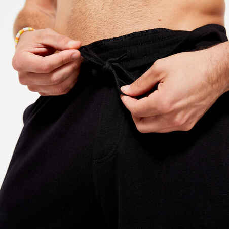 Men's Fleece Cargo Shorts - Black
