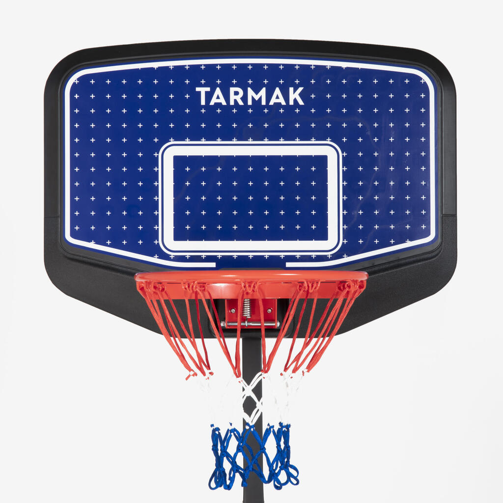 Detský basketbalový kôš K900 na nastaviteľnom podstavci 160 - 220 cm modro-čierny