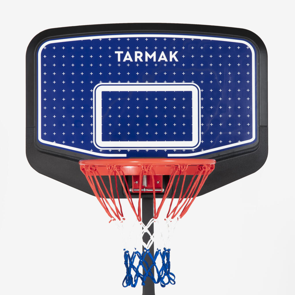 Panier de basket Enfant Dunk sur pied réglable 1,60m à 2,20m - K900 Bleu Noir