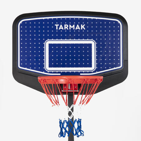 Баскетбольне кільце K900 дитяче від 1,6 м до 2,2 м на підставці синє/чорне