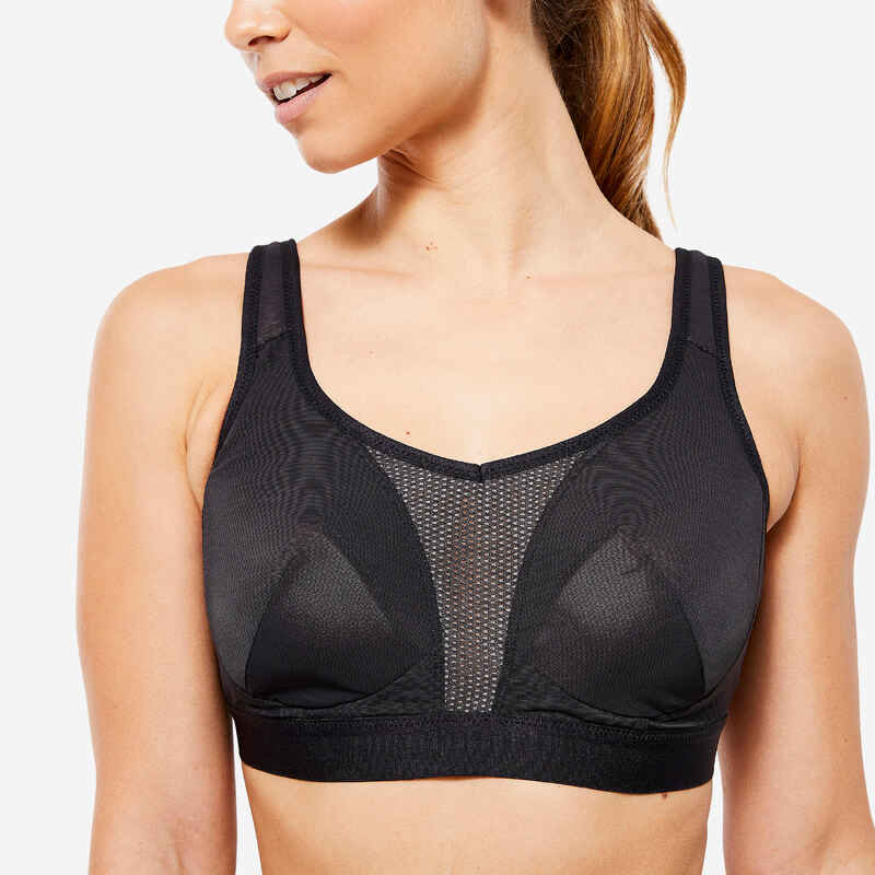 FOCUSSEXY Strappy Sports Bras for Women Padded Longline Bras Cross