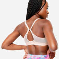 Women's High Support Convertible Strap Sports Bra - Light Pink