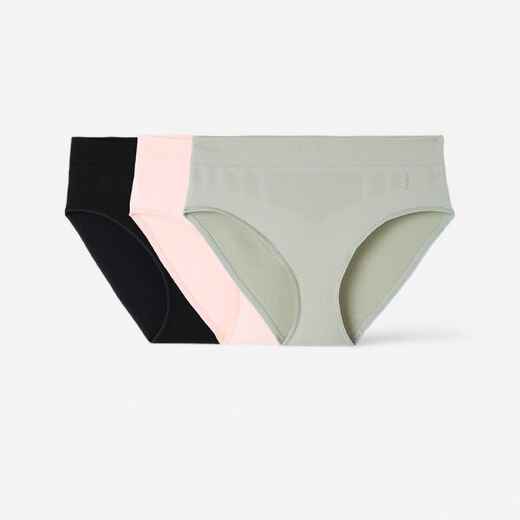 
      Women's Seamless Briefs Tri-Pack - Black/Quartz/Sage Grey
  