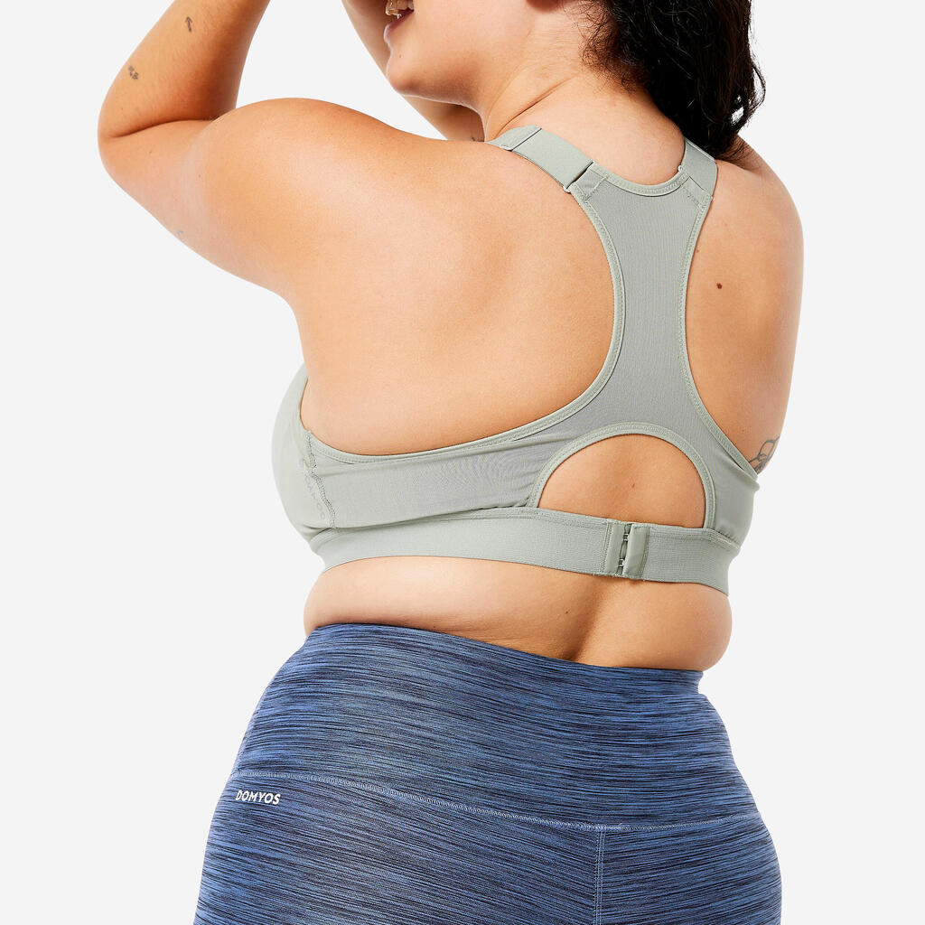 Brassière réglable avec coques maintien fort  Femme, Vert sauge