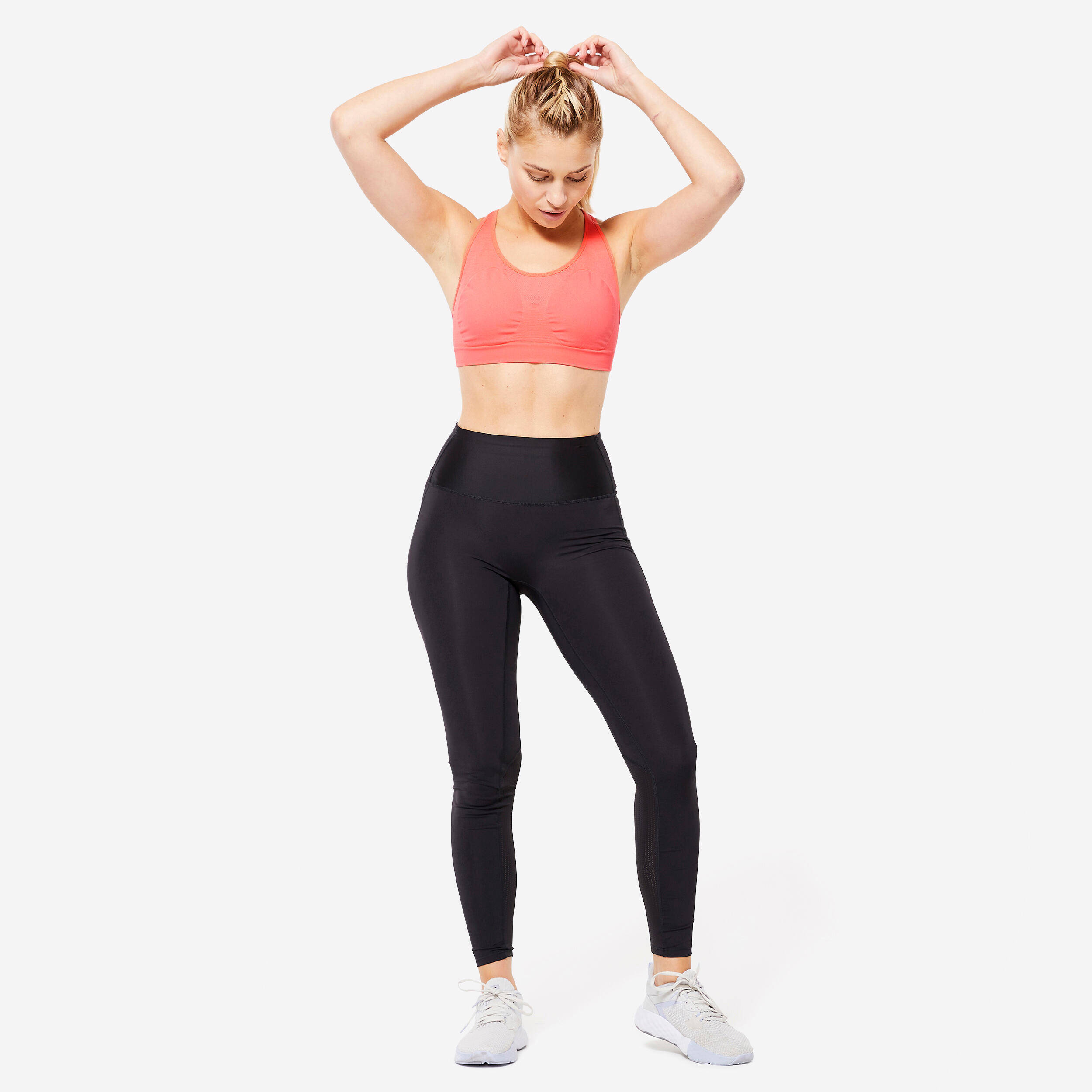 Sport Bra Medium Support for Running - Pomelo Orange -  4