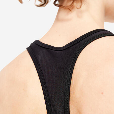 Brassière Fitness maintien léger 100 Noire