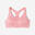 Brassière zippée avec coques maintien fort Femme, Rose