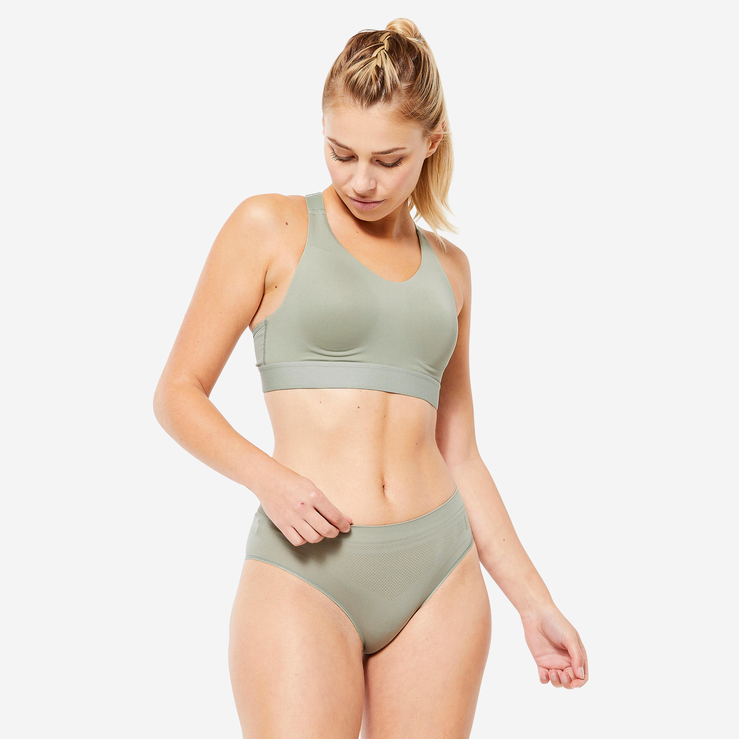 Women's Seamless Briefs Tri-Pack - Black/Quartz/Sage Grey 7/15