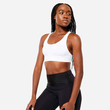 Top deportivo de Running para mujer Kalenji First Ajuste moderado blanco -  Decathlon