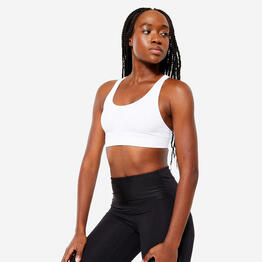 BRASSIERE DE SPORT FIRST MAINTIEN MODERE BLANC