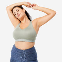 Buy Women Plus Size High-Support Fitness Bra - Grey Online