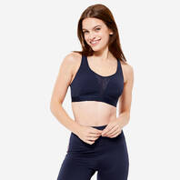 Cotton Non-Padded Jockey Ladies Sports Bra, Black and Grey, Size: 32B at Rs  500/piece in Surat