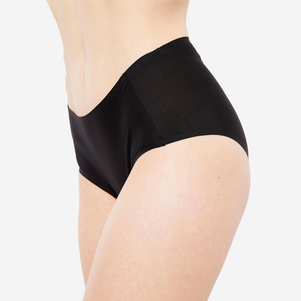 Funktionsunterhose Lauf-Panty unsichtbar Damen - schwarz 