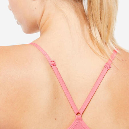 Women's Light Support Seamless Ribbed Sports Bra - Pink