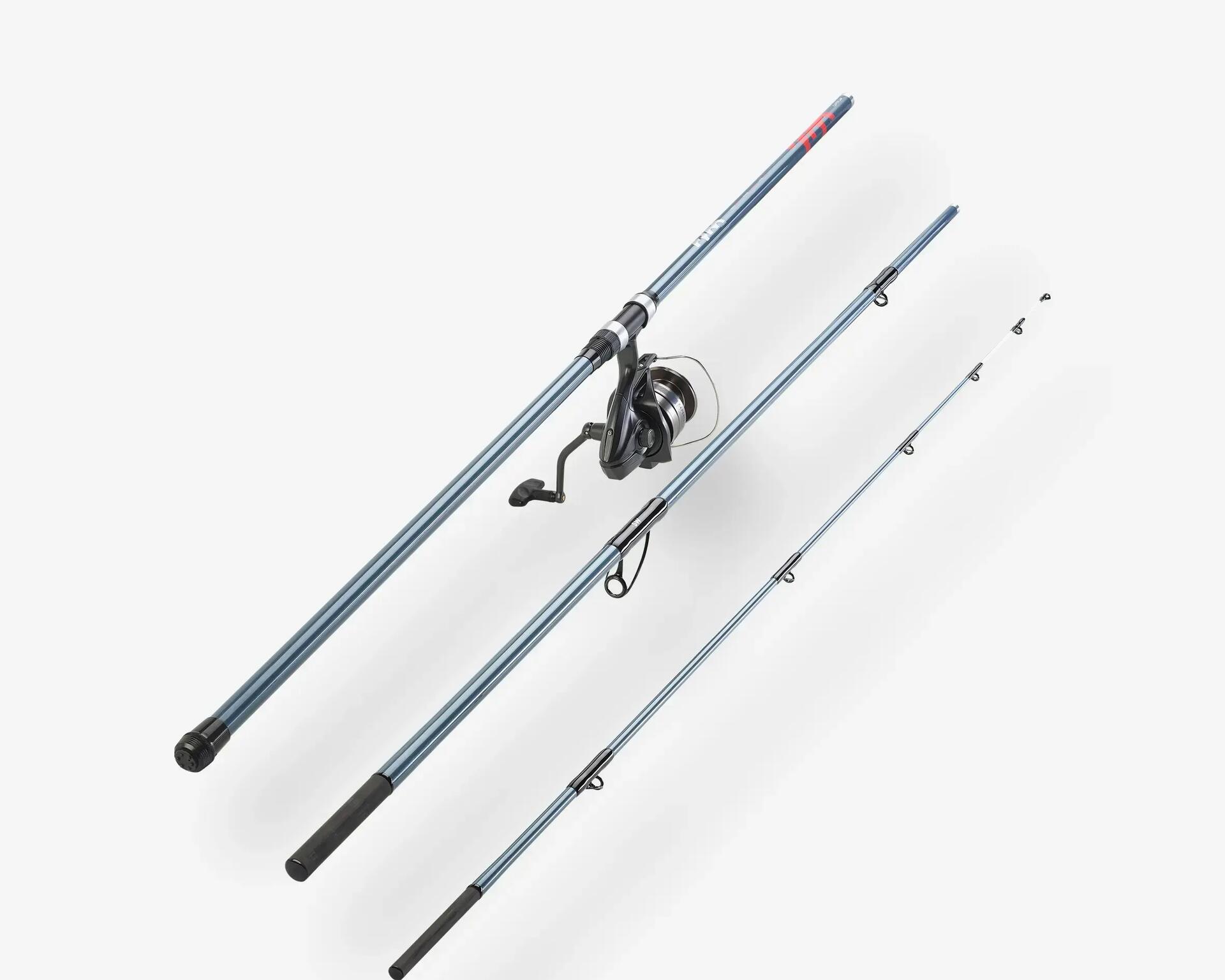 ENSEMBLE CANNE & MOULINET PÊCHE EN SURFCASTING : notice, réparation
