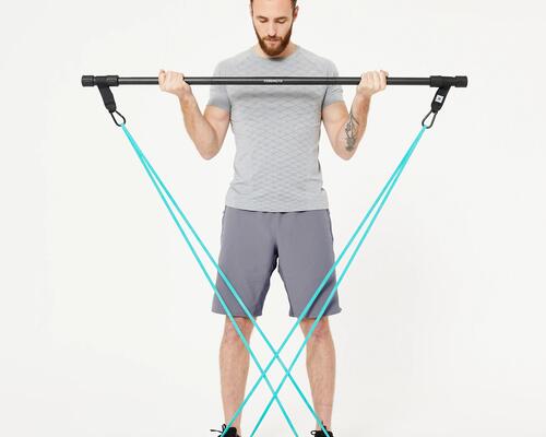 7 ejercicios con barra de musculación portátil o barra de pilates