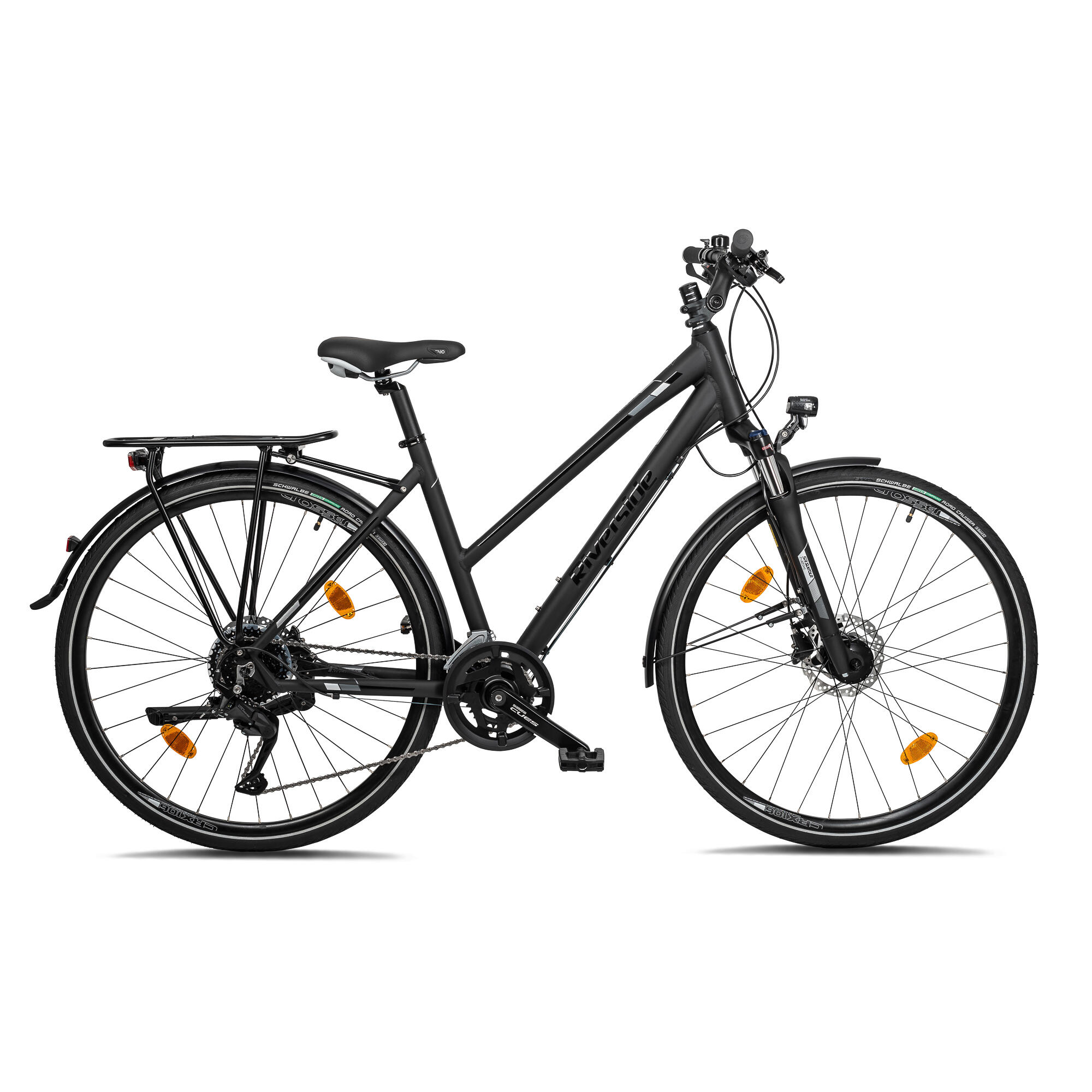 RIVERSIDE Trekkingrad 28 Zoll Riverside 720 TR Damen Schwarz