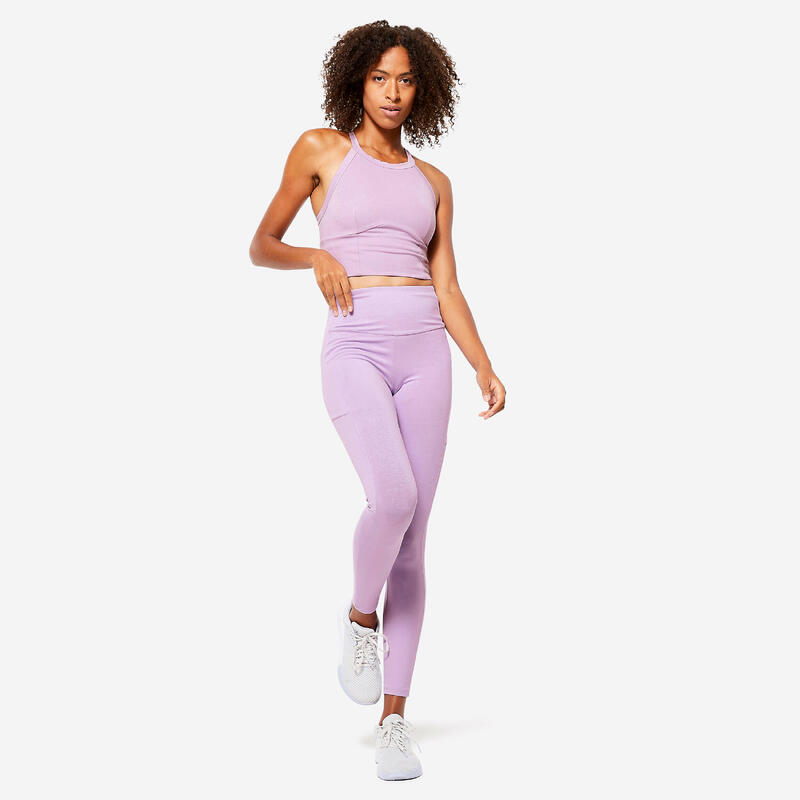 輕度支撐健身運動內衣 140－淡紫色