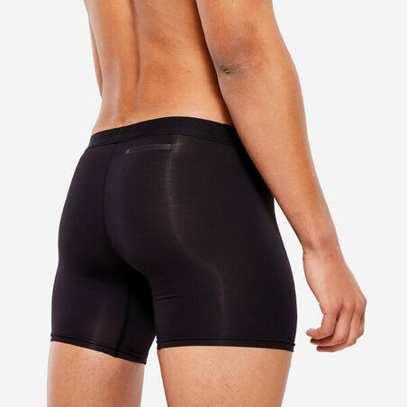 Men's breathable microfibre boxers - Black