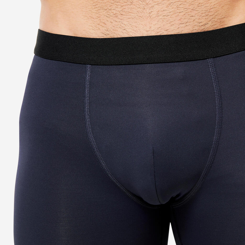 Men's Breathable Microfibre Boxers Tri-Pack - Black/Blue/Red