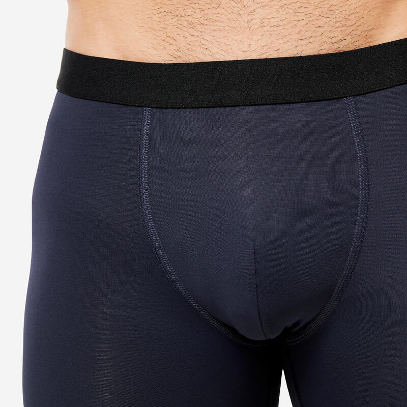 Calzoncillo bóxer deportivo transpirable pack 3 Hombre - Marino, azul y caqui