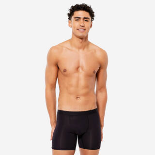 Men Boxers Quick Dry Breathable Stretchable for Workout & Running - Smoked Black