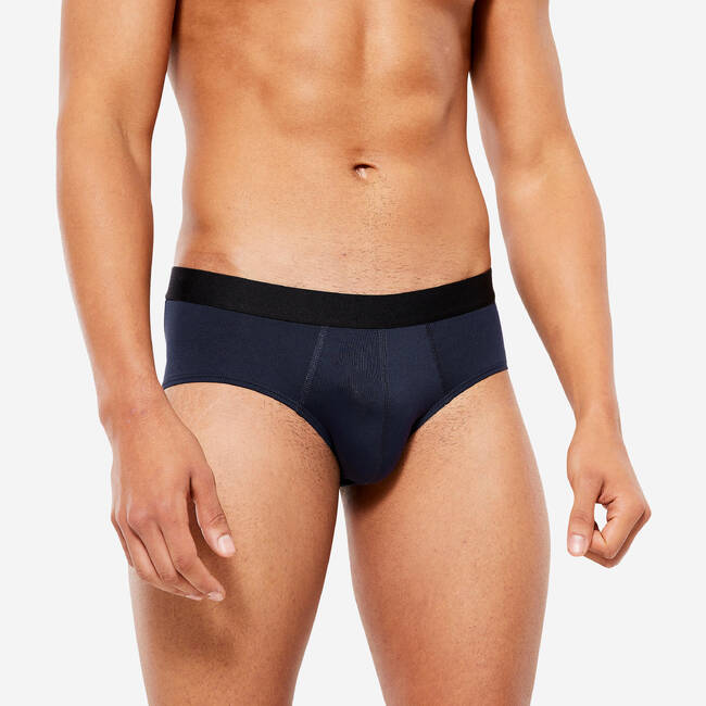 Men Underwear Stretch Briefs Mens Breathable Summer Mid Rise