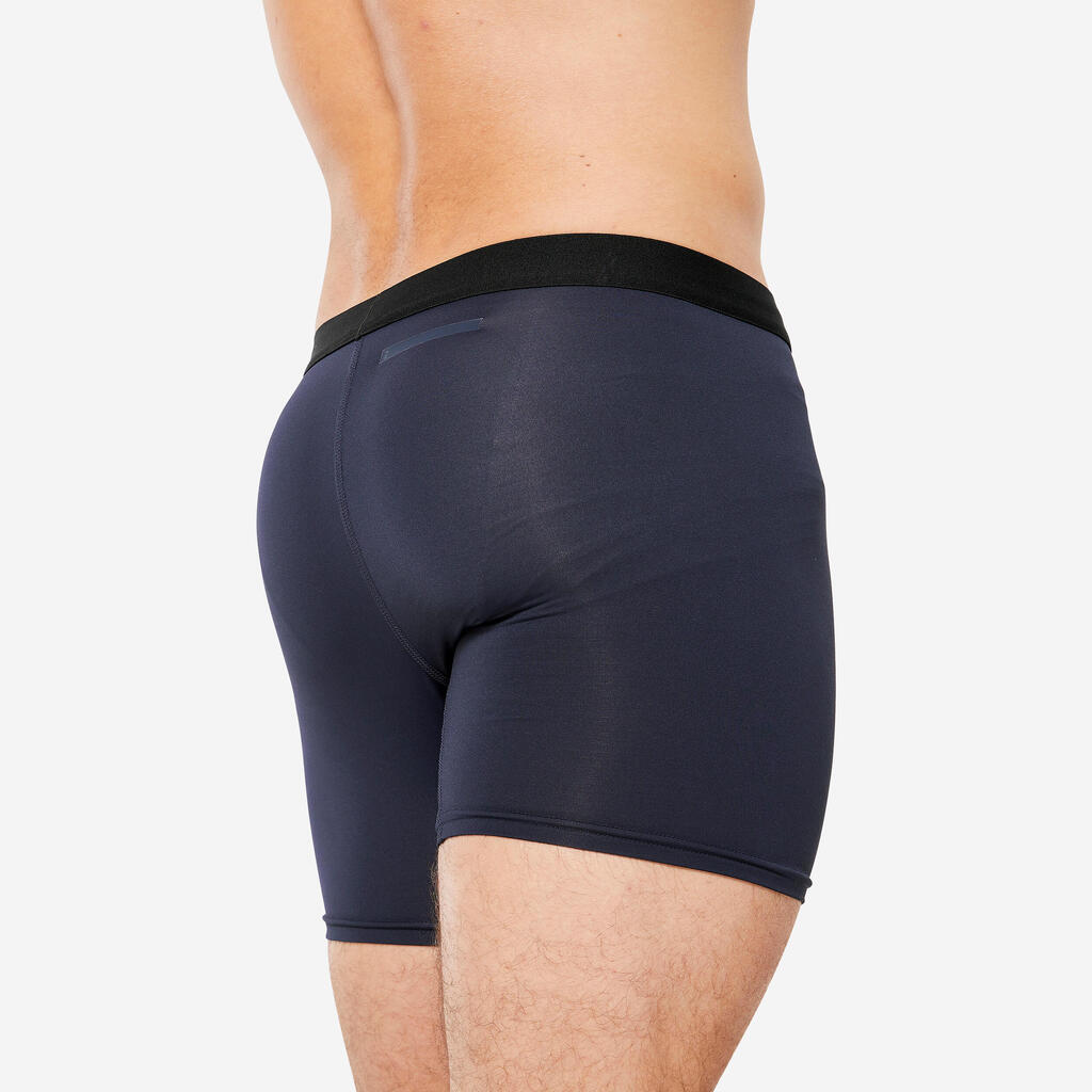 Men's Breathable Microfibre Boxers Tri-Pack - Black/Blue/Red