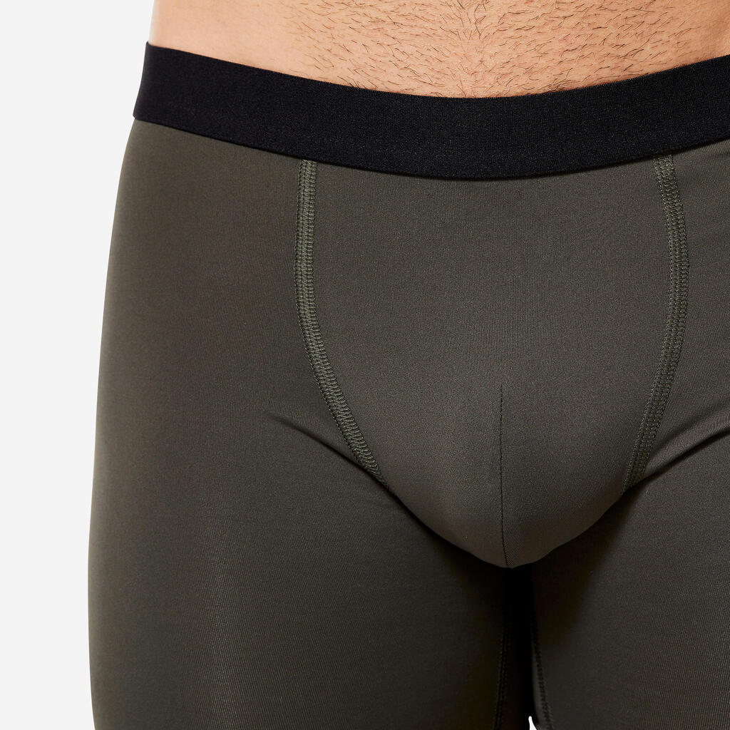 Men's Breathable Microfibre Boxers Tri-Pack - Black/Blue/Red