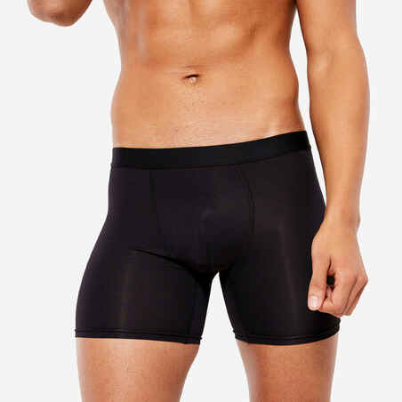 Men's breathable microfibre boxers - Black