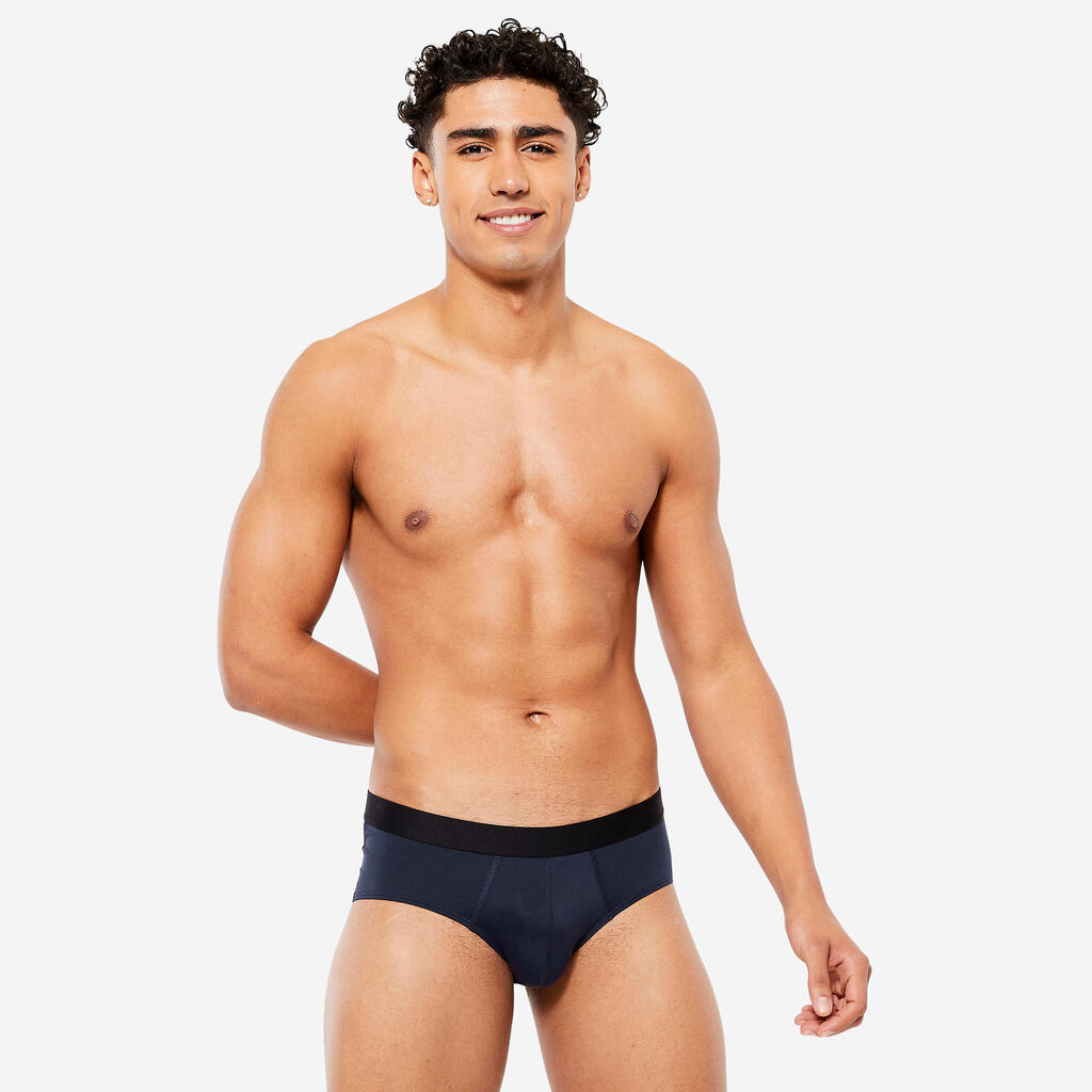 Calzoncillos slip transpirables hombre - Azul oscuro 