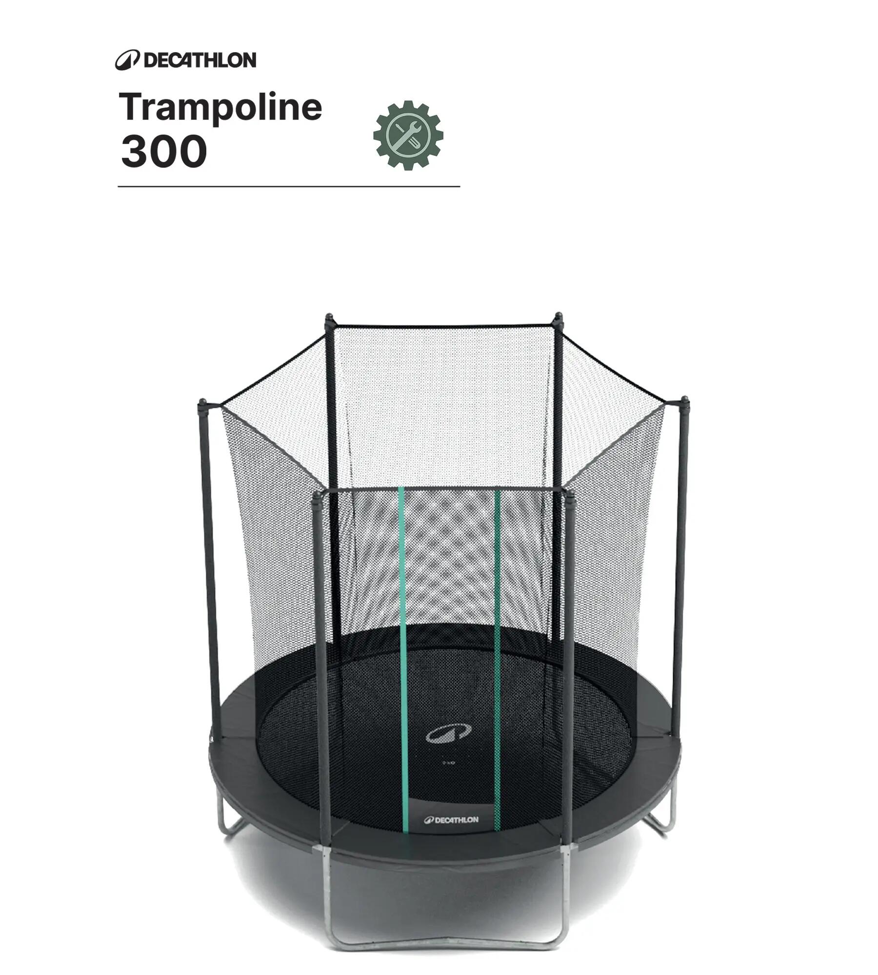 300-as, kerek trambulin: Használati és javítási útmutató