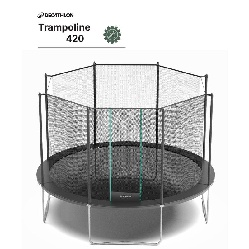 1/4 randkussen voor trampoline 420