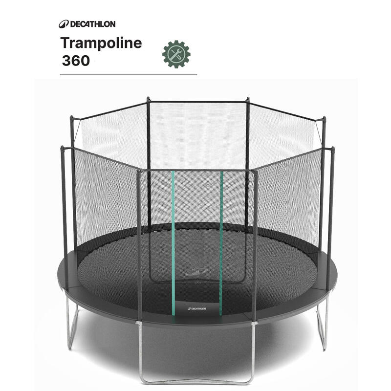 Filet protection non zippé V1, pièce détachée trampoline Rond 360