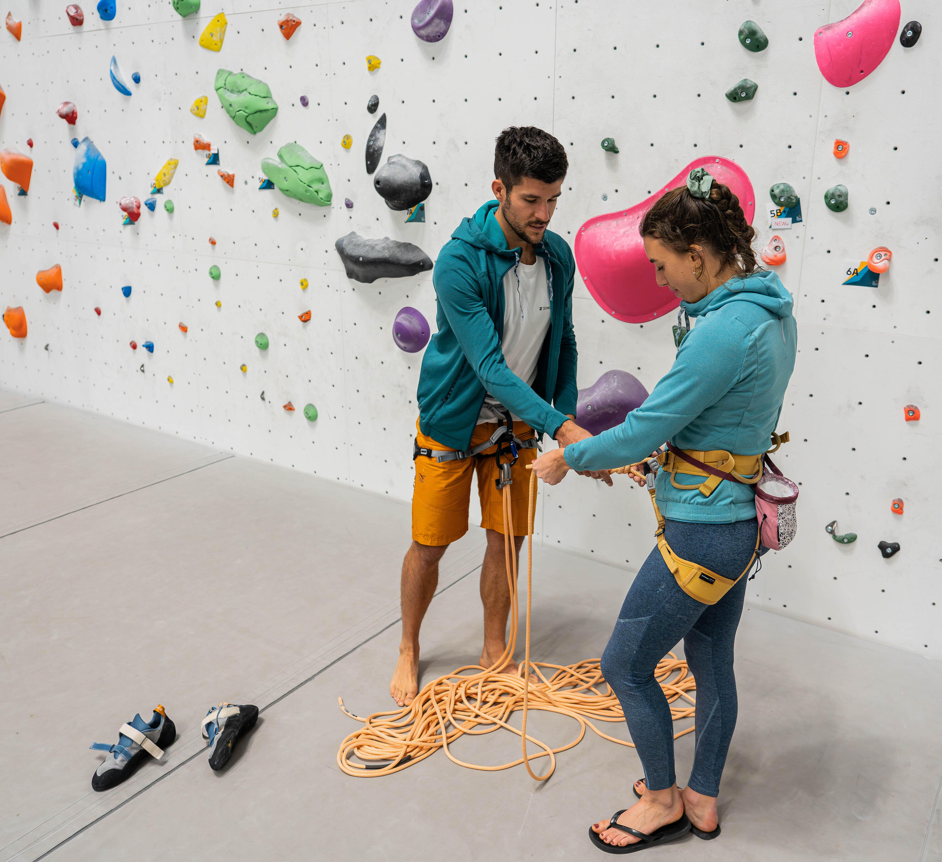 Kletterseil 10 mm x 35 m - Klimb Gym orange 10/10