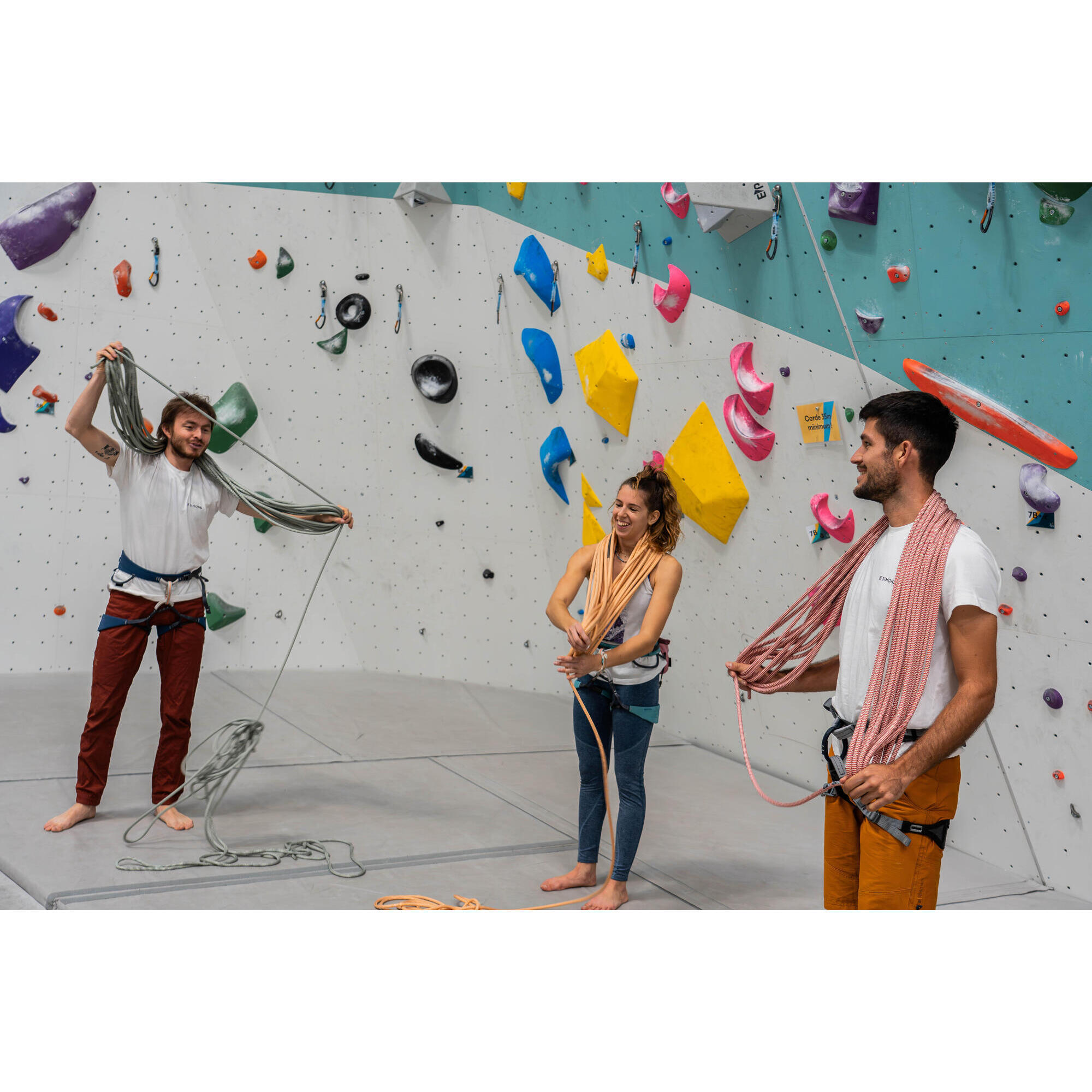 Corde D'escalade De Gym VEVOR En Jute - 38,1 Mm X 7,62 M, Capacité 227 Kg, Neuve