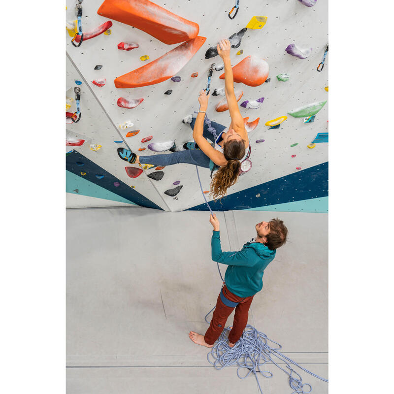 Corde d'escalade 10 mm x 35 m - klimb gym bleu
