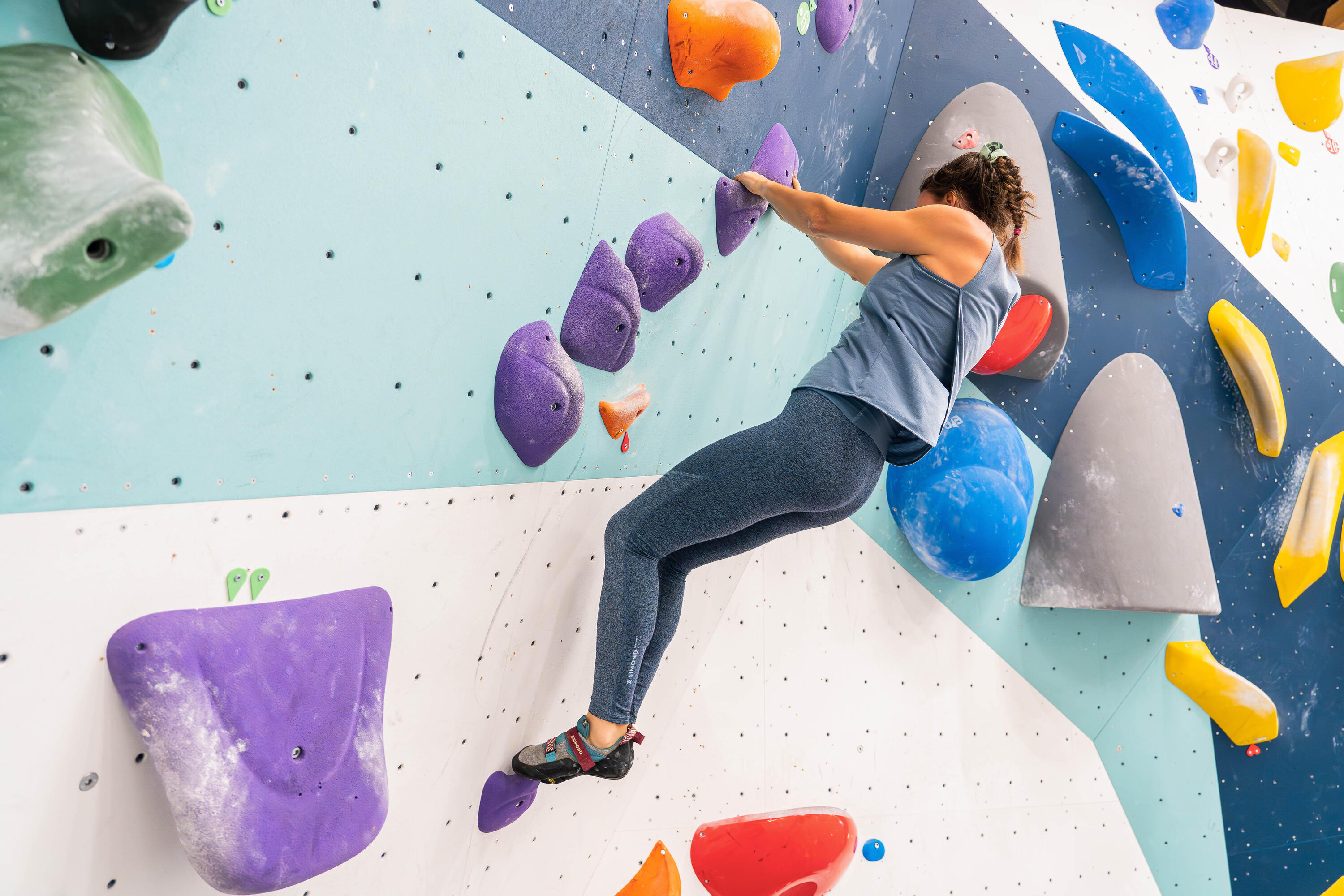 Mallas leggings de escalada y montaña Mujer Simond Vertika 10/15