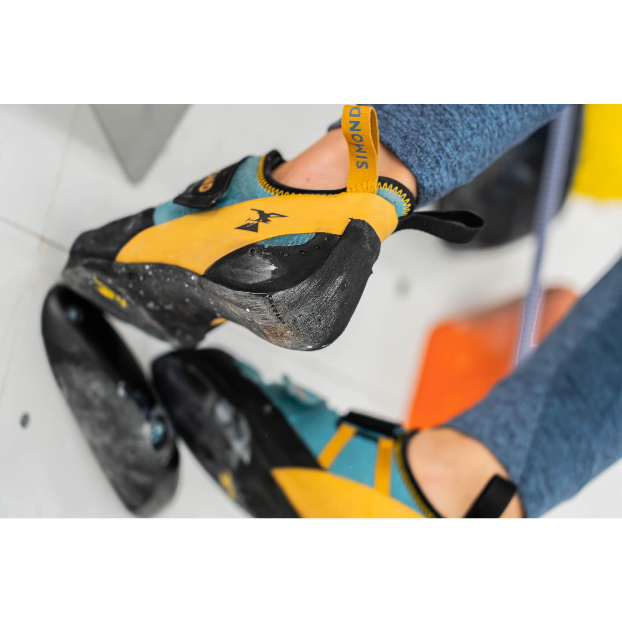 SCARPE DA ARRAMPICATA - VERTIKA DONNA BLU/OCRA