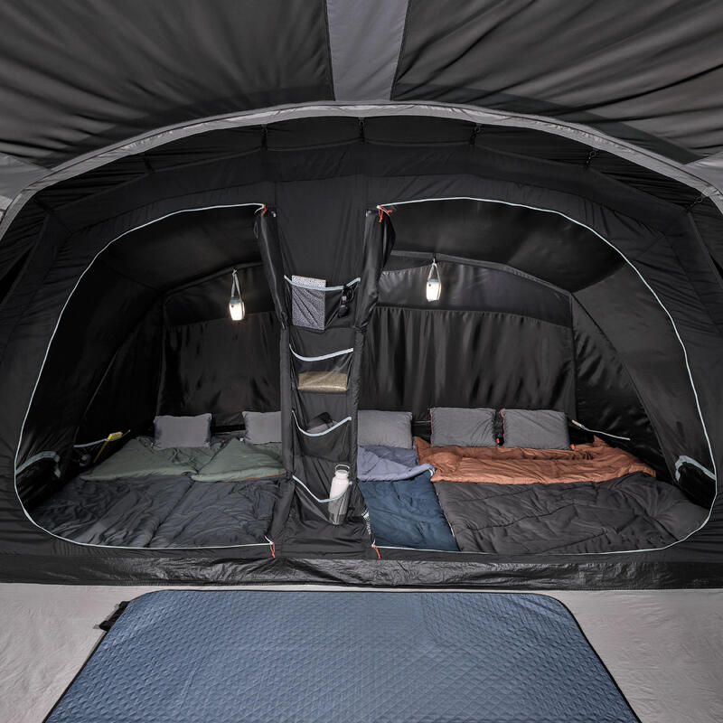 Cort de camping 5 persoane 2 camere, Fresh & Black, Arpenaz 5.2
