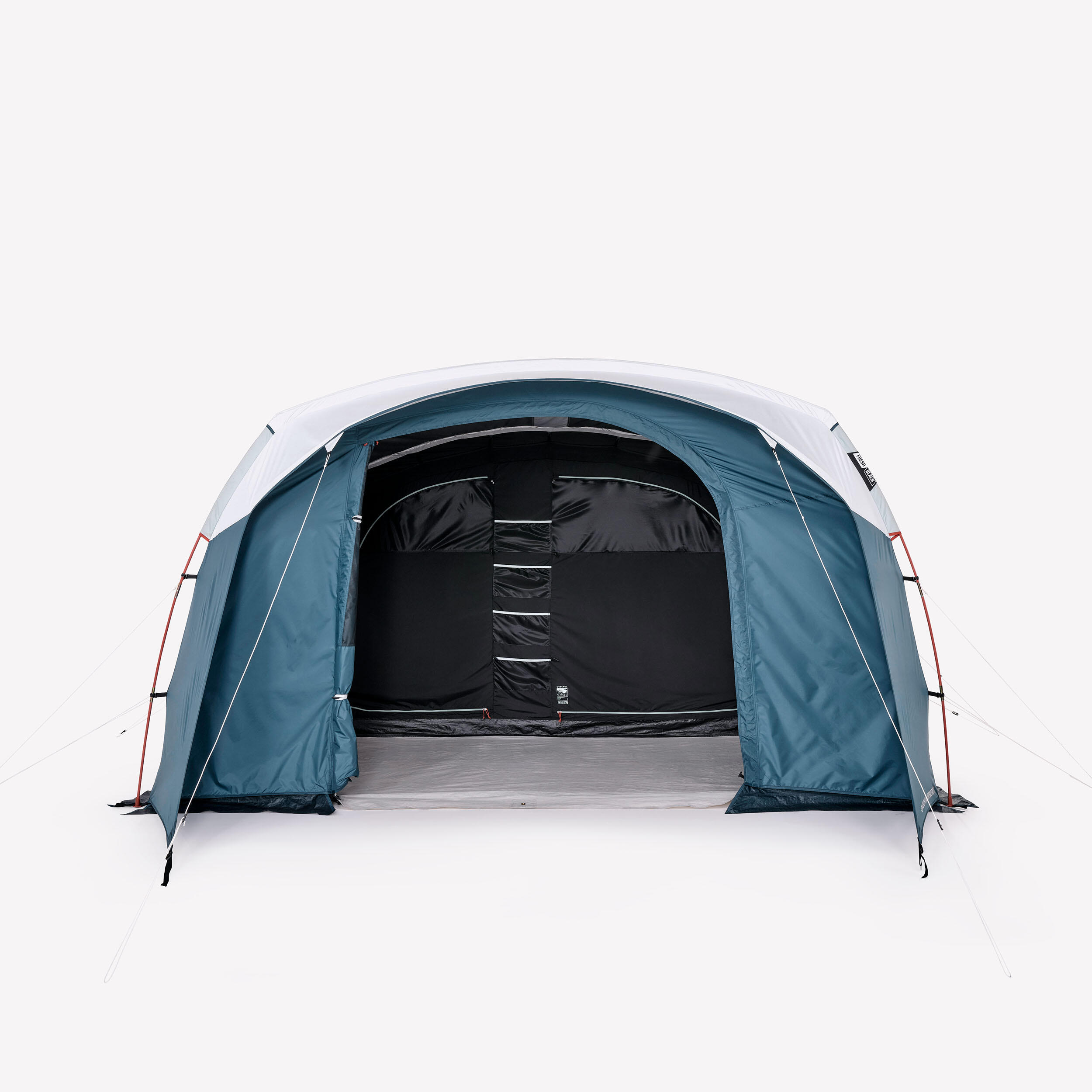 5-person, 2-bedroom camping tent, Arpenaz 5.2, Fresh & Black