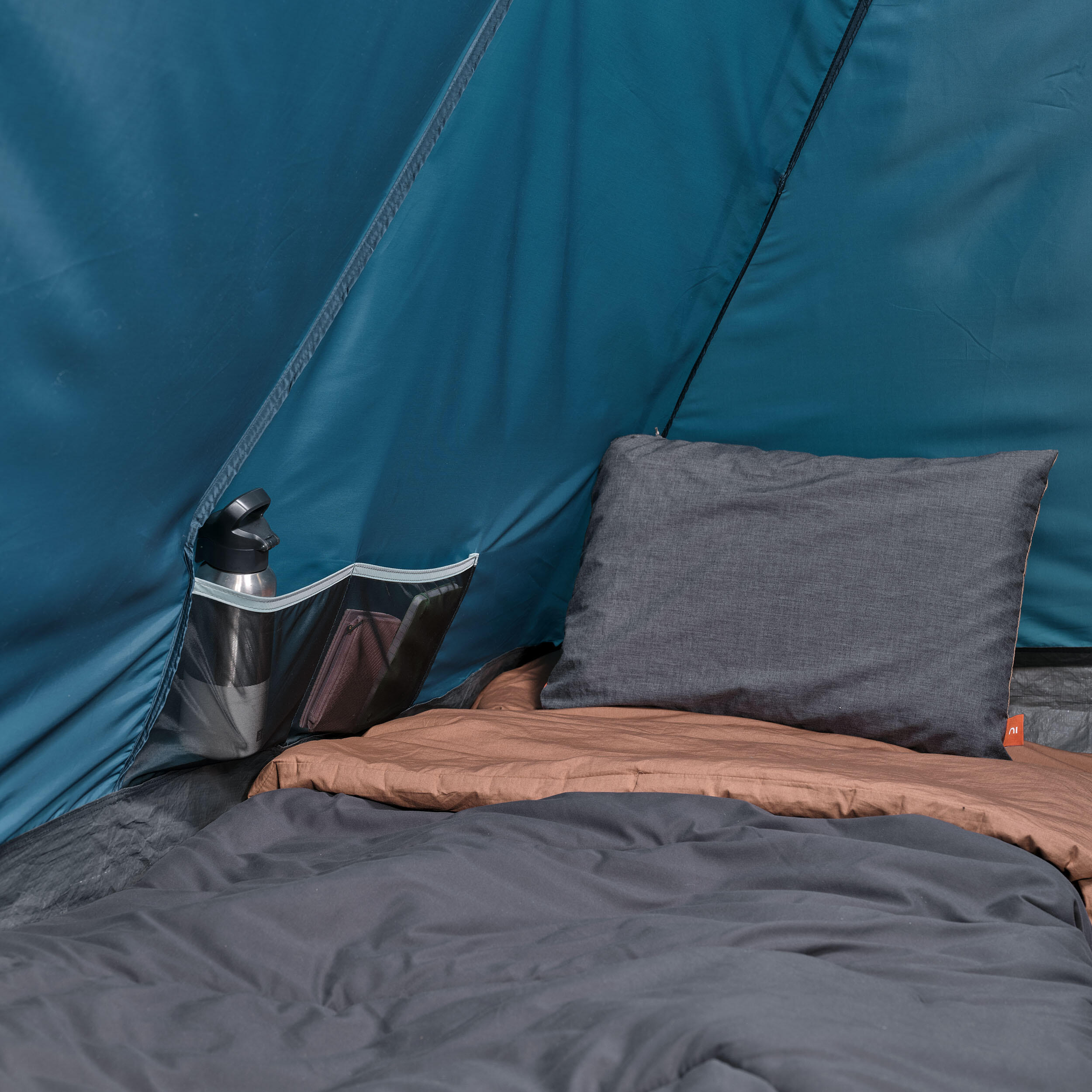 Outsunny Kampeertent voor 5-6 Pers., waterdichte familietent met