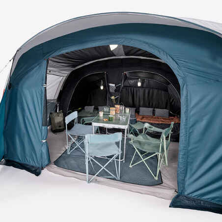 Camping tent with poles - Arpenaz 5.2 F&B - 5 Person - 2 Bedrooms