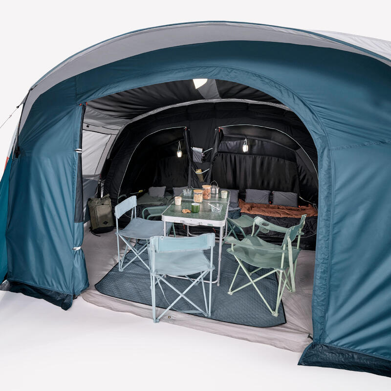 Kampeertent voor 5 personen Arpenaz 5.2 F&B tunneltent met 2 slaapruimtes