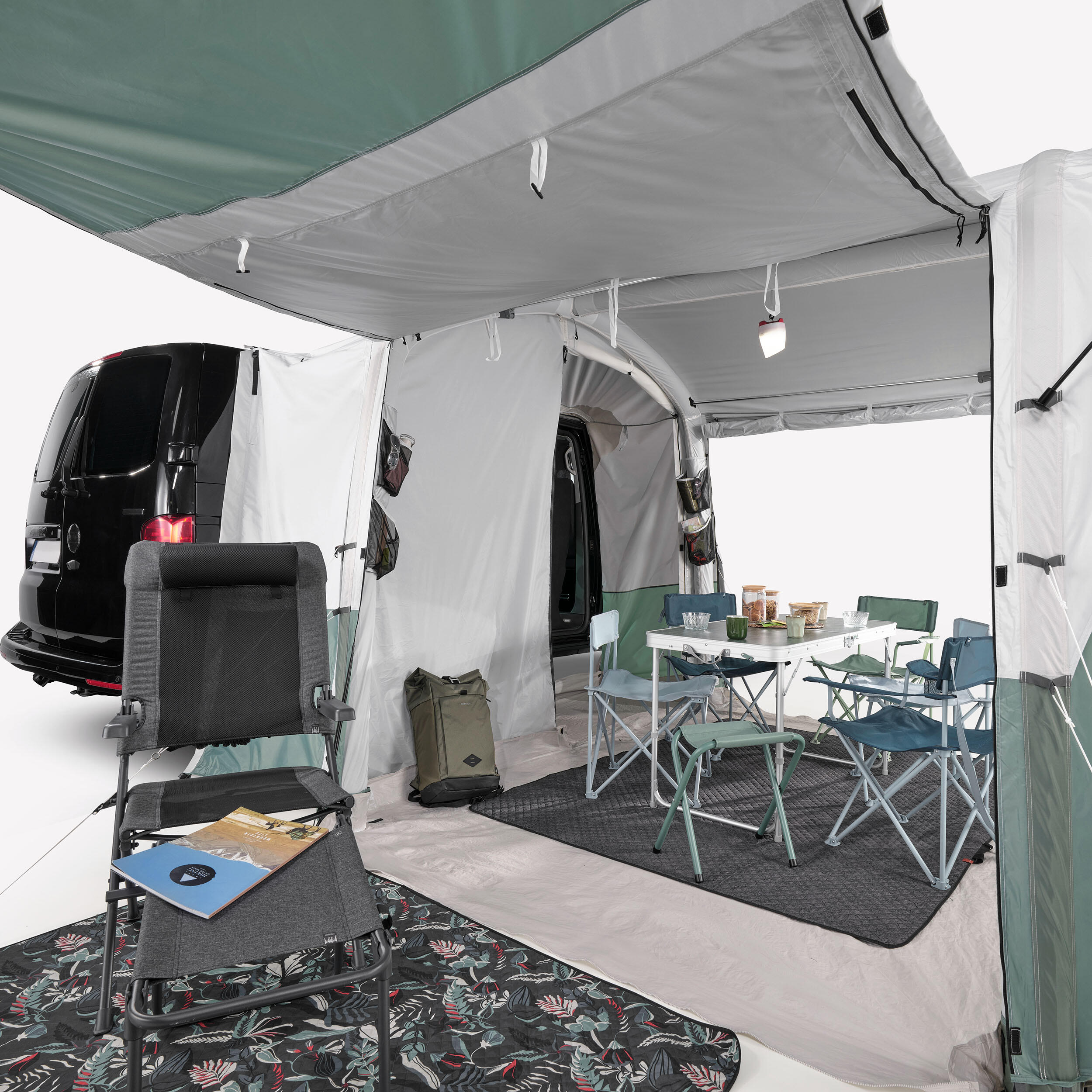 Vorzelt aufblasbar fr Van - Van Connect Air Seconds Fresh fr 6 Personen |  Decathlon