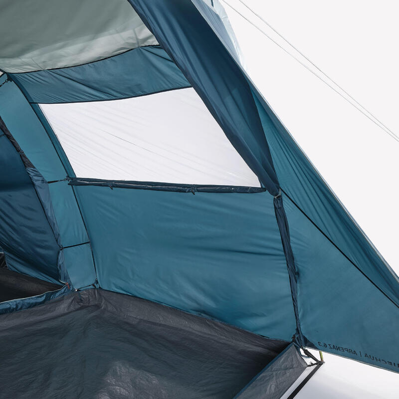 Kampeertent voor 6 personen Arpenaz 6.3 koepeltent 3 slaapruimtes