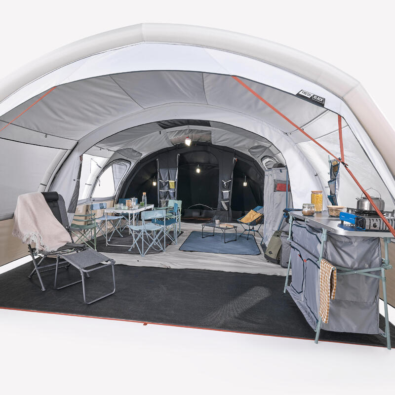 Tenda gonfiabile campeggio AIR SECONDS 6.3 XXL FRESH&BLACK | 6 Posti 3 Camere
