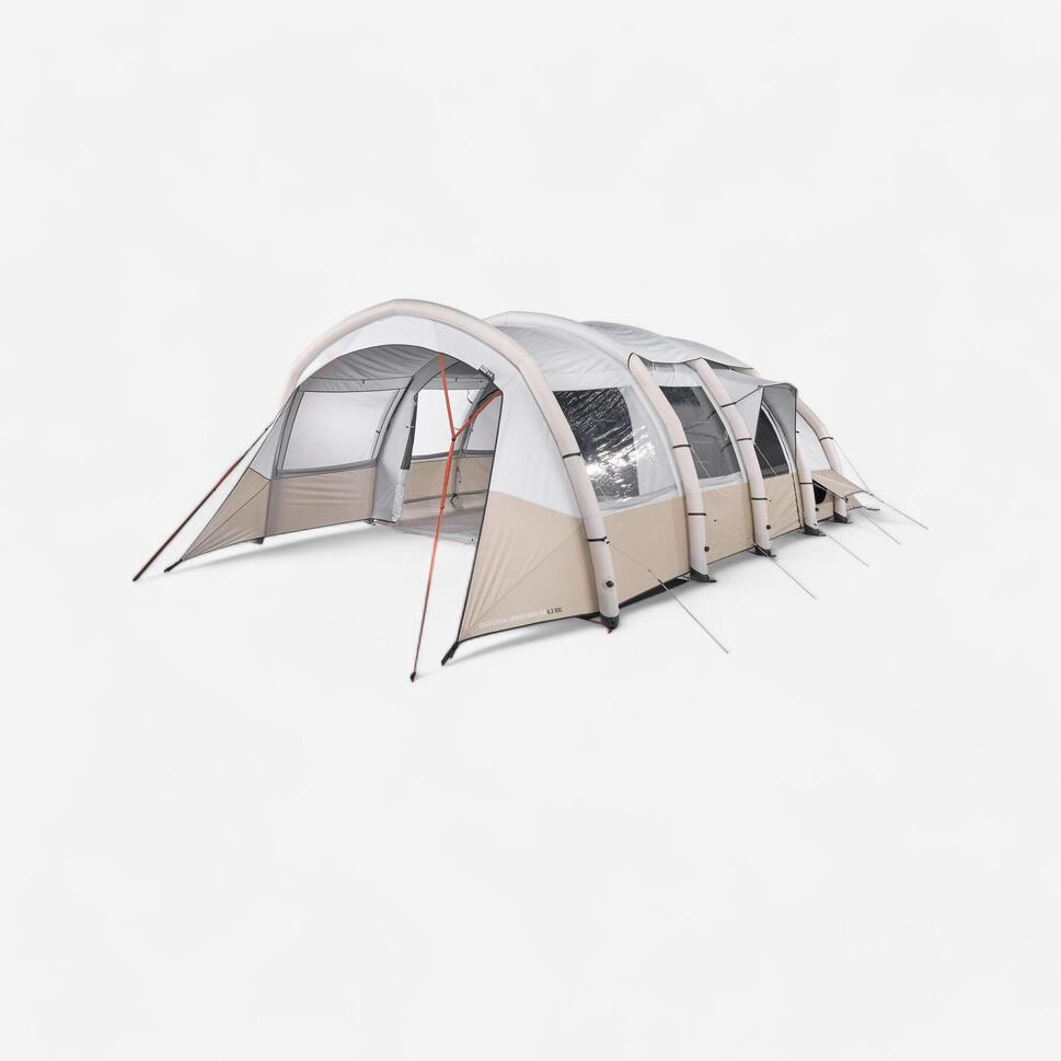 Familienzelt aufblasbar Air Seconds 6.3 XXL F&B 6 Personen 3 Kabinen QUECHUA Decathlon