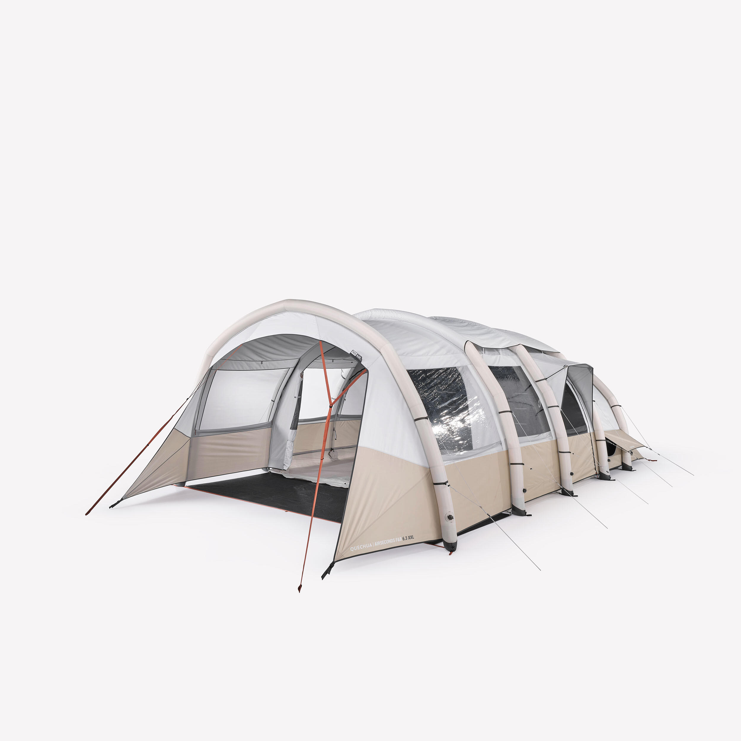 QUECHUA Tente Gonflable De Camping - Air Seconds 6.3 Xxl F &amp; B 6 Places 3 Chambres