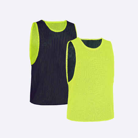 Reversible Adult Sports Bib - Yellow/Blue